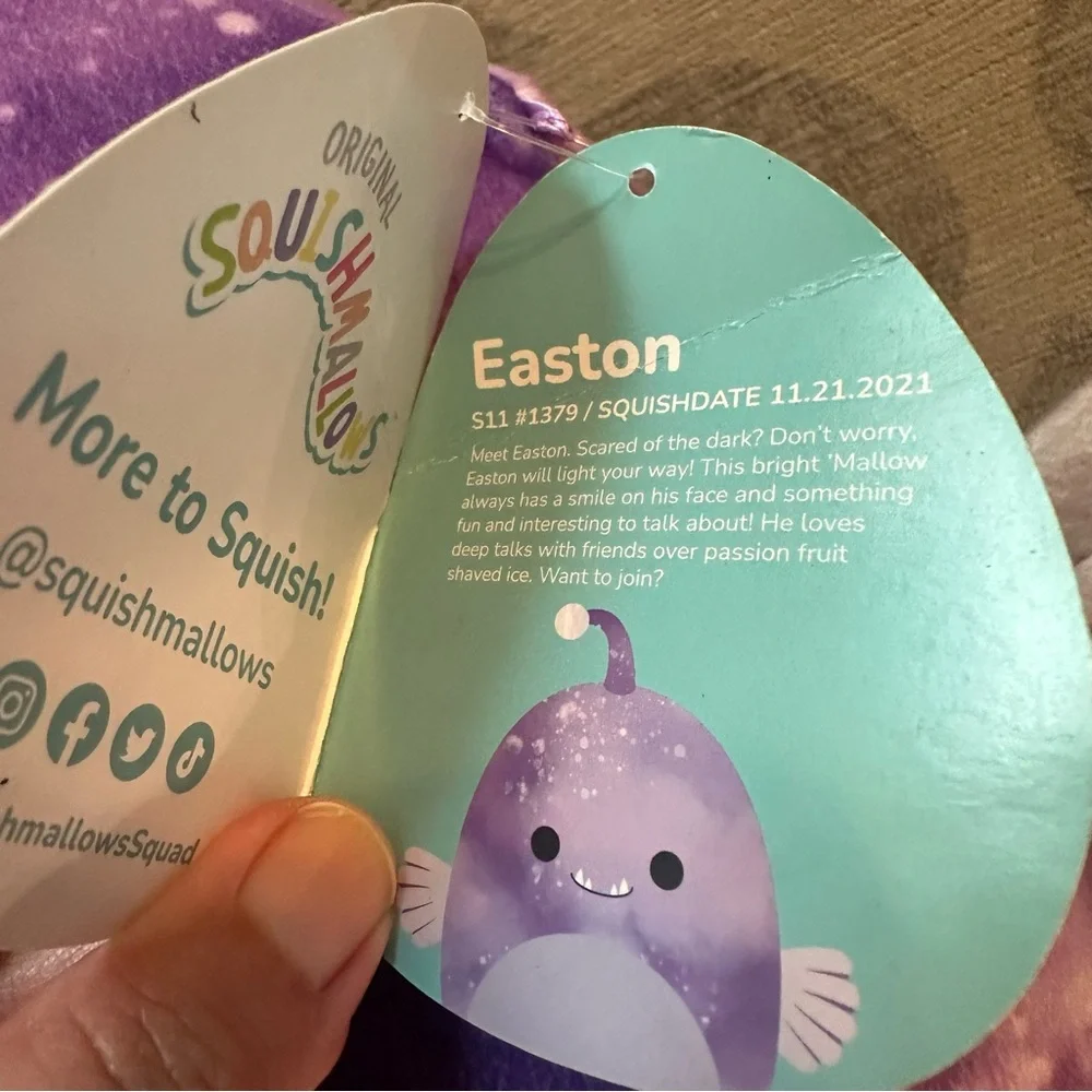 Easton Squishmallow Plush w tag attached